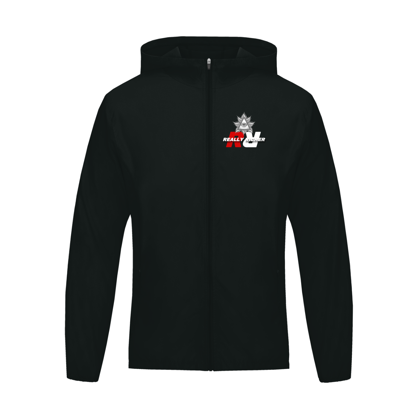 REALLY RICHER ,RR,FOUNDERS COLLECTION,LUXURY STREETWEAR,WINDBREAKER,BLACKOUT COLLECTION,FIRST EDITION,RICH LIFESTYLE